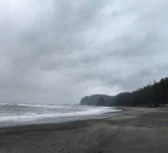 Overcast and rainy day, but the scenery more than made up for it!
