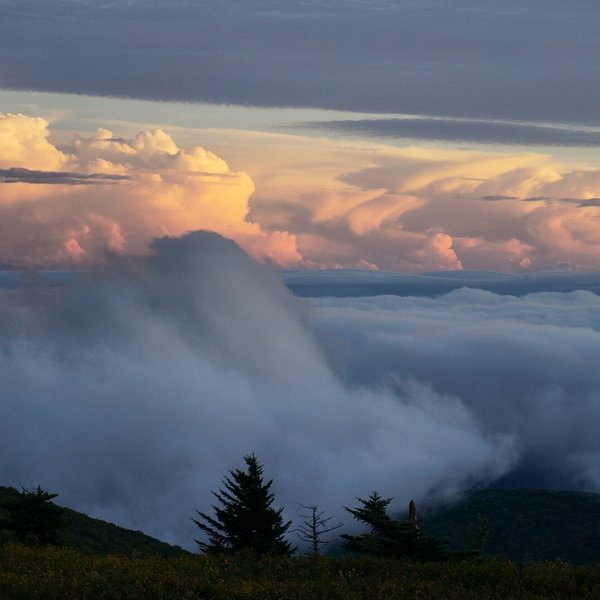 Storms over North Carolina.