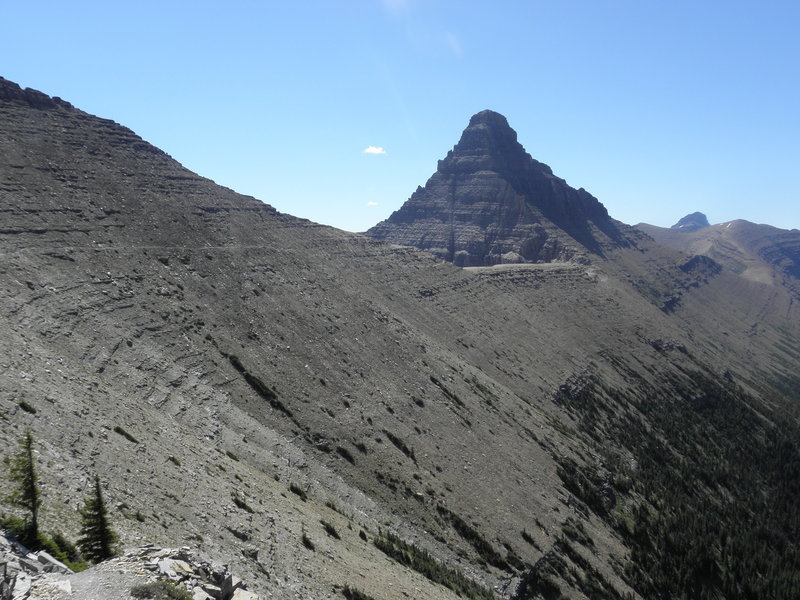 View from the west side of Mt. Morgan looking back towards Flinsch Peak at about 7,800'.