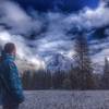 Winter view of Half Dome.