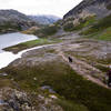 Hiking the Chilkoot Trail.