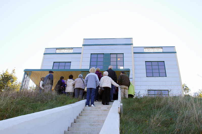 Annual October tour of the Century of Progress homes. Amco-Ferro House.