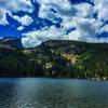 Enjoyed a late summer lunch facing Hallett Peak at Bear Lake.