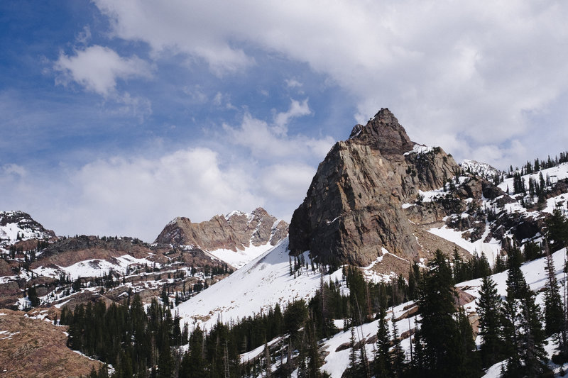 Sundial Peak at Lake Blanche.