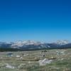 A view of the Cathedral Range from the alpine basin where the Gaylor Lakes, and Granite Lakes are found.