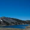 Middle Gaylor Lake from the trail to Upper Gaylor Lake.  Snow can be found in the area, even in June.