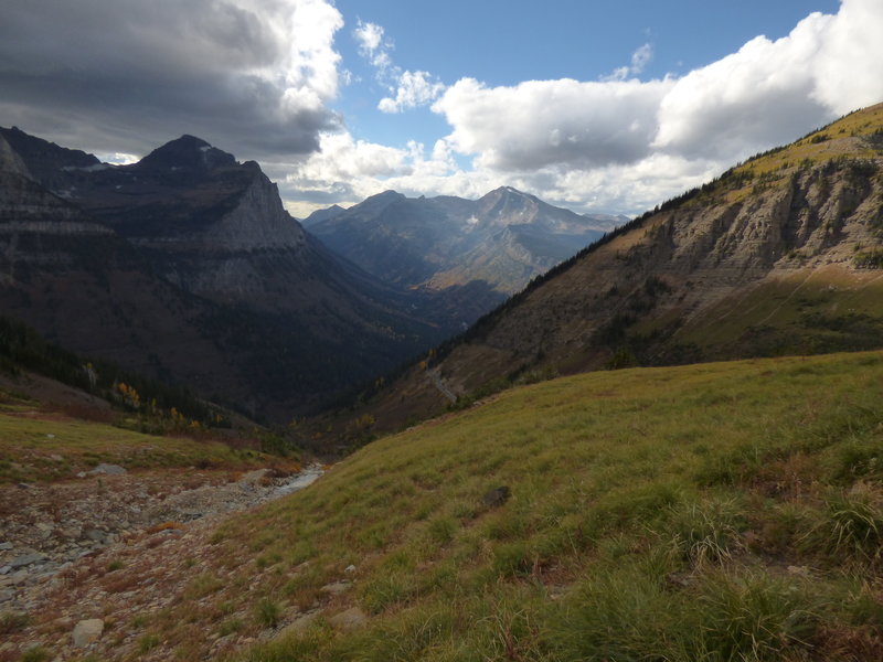 McDonald Creek Valley from the Highline Trail