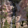 Beautiful cascade on the side of the Grand Canyon of the Yellowstone.