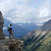 Awesome part of the Dawson-Pitamakan trail curving around Mt. Morgan.