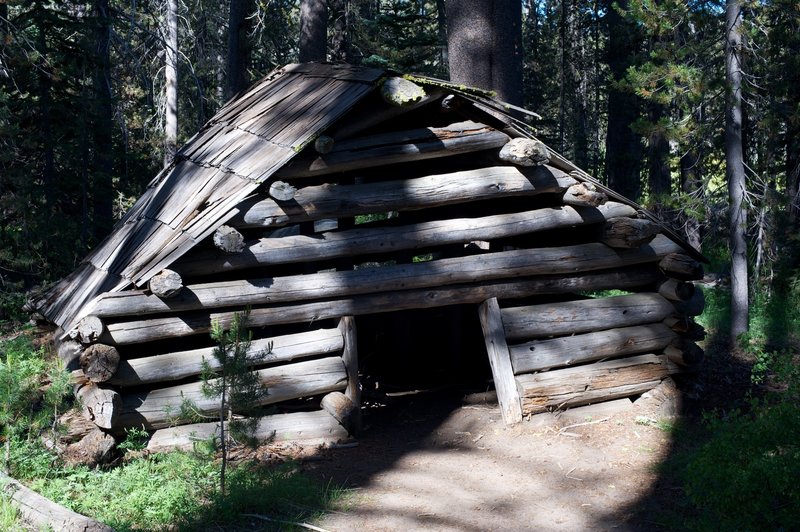 Mr. McGurks cabin right before you enter the meadow.