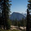 View of Half Dome from the arch on the Indian Rock Trail.