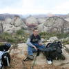 Having lunch on the West Rim Trail.  May 2015