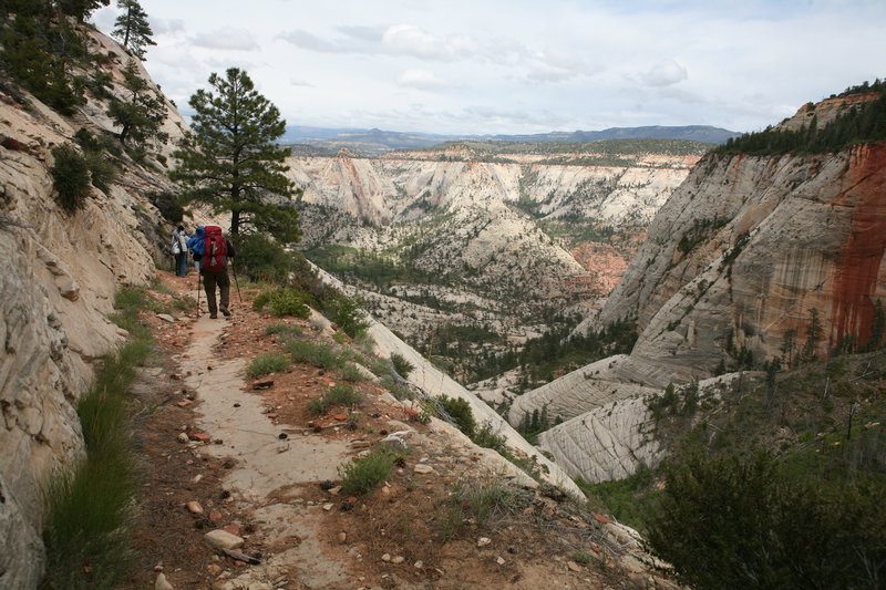 Hiking down off the West Rim.  May 2015