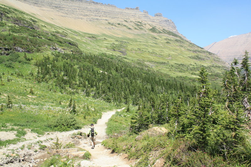 View as we hiked back from Iceberg Lake.