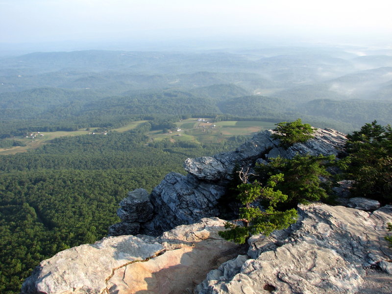 The view from Moores Knob - Hanging Rock SP, NC