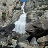 Falls Creek becomes Wapama Falls as it plunges over the precipice.