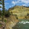 Looking down the Yellowstone River near the mouth of Tower Creek.