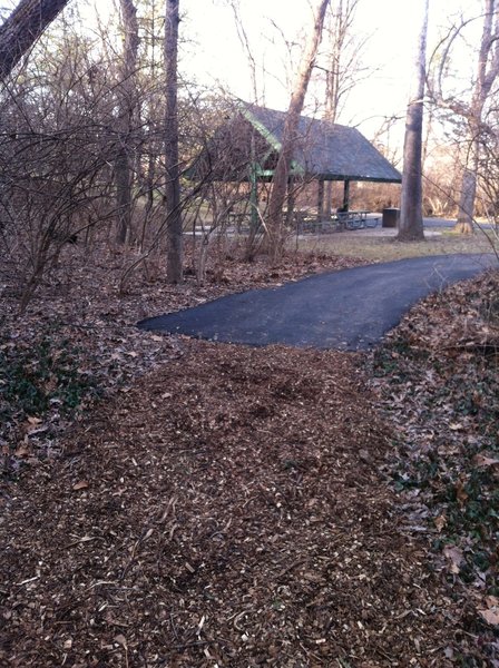 This is were the pavement ends and the singletrack begins.