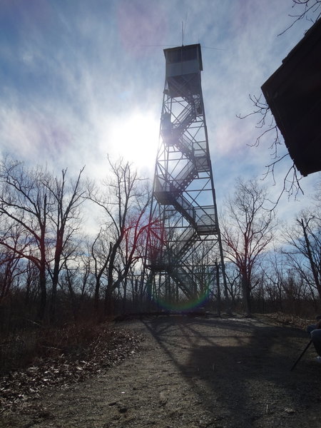 View approaching the fire tower.