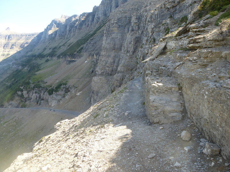 The beginning of the Highline Trail.