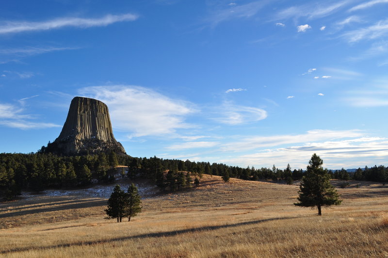 Devils Tower from the Joyner Ridge Trail.