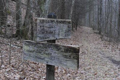 The trail ends at the Meigs Mountain Trail, where several options await you.