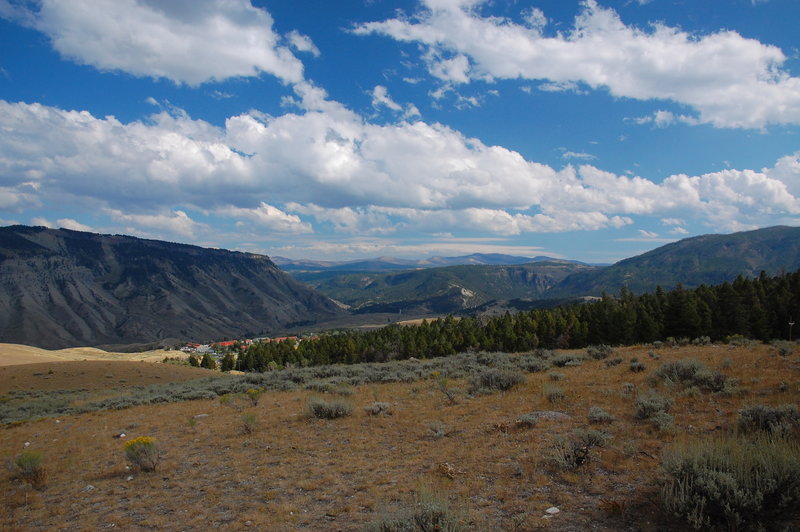 The beautiful rolling landscape of Yellowstone.