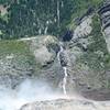 Upper Yosemite Falls plummets until it hits the Middle Cascades where Yosemite Creek works it way to Lower Yosemite Falls.