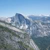 Looking toward Half Dome, North Dome, and Clouds Rest, as well as Mount Starr King and the high country in the background.