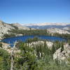 Passing May Lake on the trail up to Mt. Hoffman.