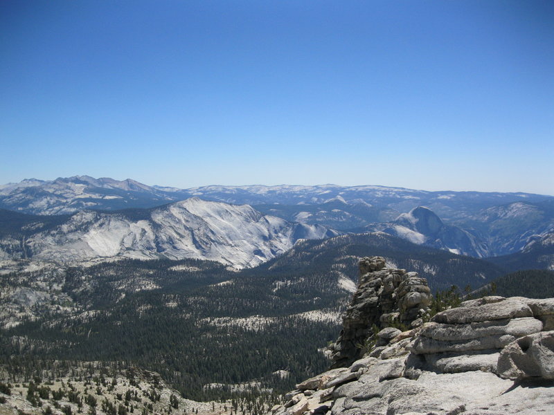 Clouds Rest and Half Dome from Mt. Hoffman.