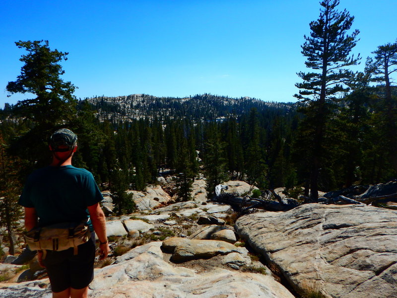 Off-trail day hike to swim at Long Lake, Emigrant Wilderness.