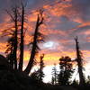 Tarp Camp and gorgeous sunset