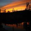 The wispy wind had created some insane sunset colors over our camp near the Bell Meadow Trail!