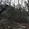 Boulders along the Mountain Trail.