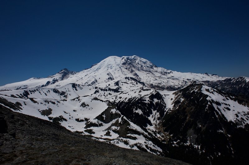 Mount Rainier from the Mt. Fremont Lookout Tower. It's a great view.