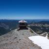 The lookout tower out on the end of the ridge. It's a great view of the Cascade Range and other surrounding mountains.