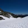 The trail follows the ridge back to Sunrise.