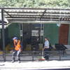 The waiting area for the train. It is possible to trek the rest of the way to Aguas Calientes and Machu Picchu, but we took the train.