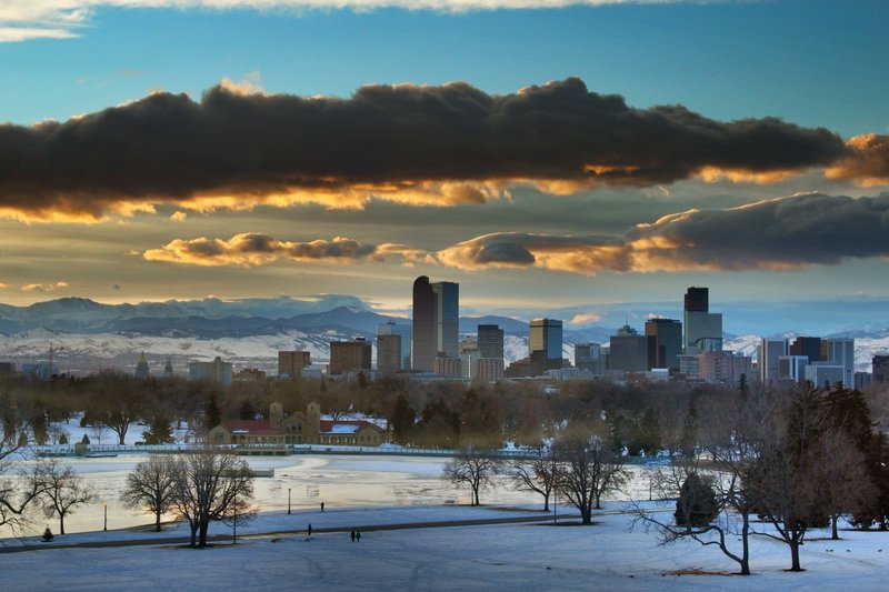 Denver sunset.