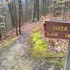 Hiker sign-in box, about a mile south of Jersey Bridge parking area, on the east side of Oil Creek in the park.