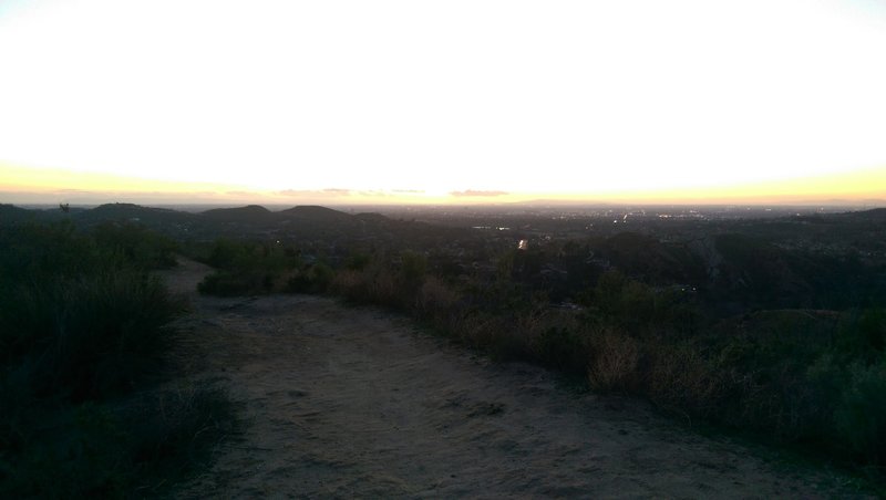 Sunset view from the lookout.