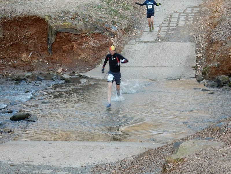 Very low water at the crossing, can be circumnavigated via swinging bridge.