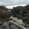 A rocky harbor just off the trail.