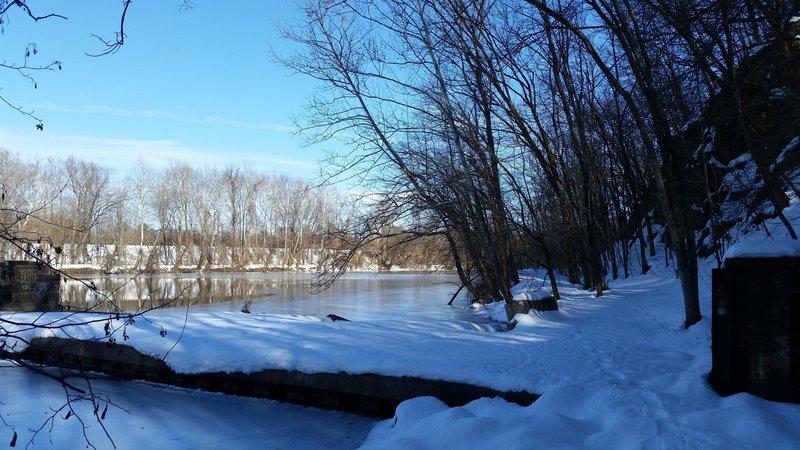 Black Rock Dam along the Upper Schuylkill River Trail, January 2016