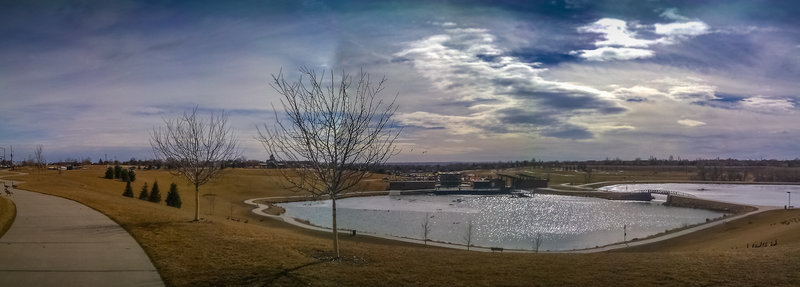 A nice day on the Carpenter Loop. On this particular day, geese were flocking every which way.