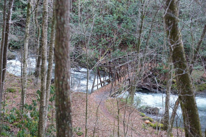 Bridge crossing the Bradley Fork.