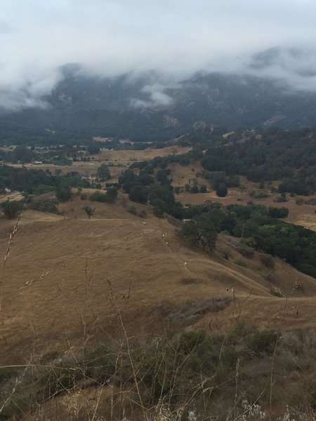 After you finish your first climb, you get to enjoy this descent! (and the views).