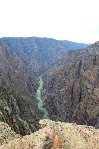 Gunnison River straightens out from Cedar Point.