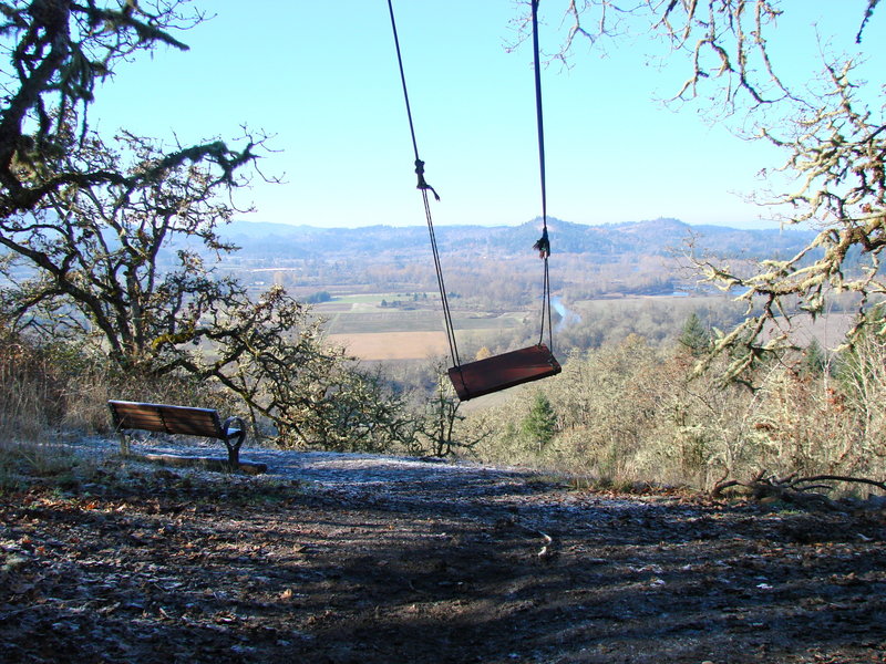 The view and swing from Swing Hill